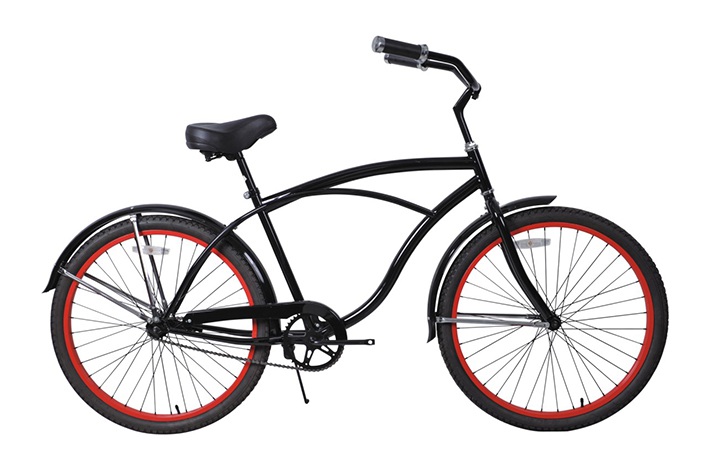 A Lady Beach Cruiser Bike bemutatja a kerékpár alkatrészeinek kiválasztását